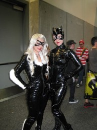 Black Cat (left) from Marvel & Catwoman (right) from DC.